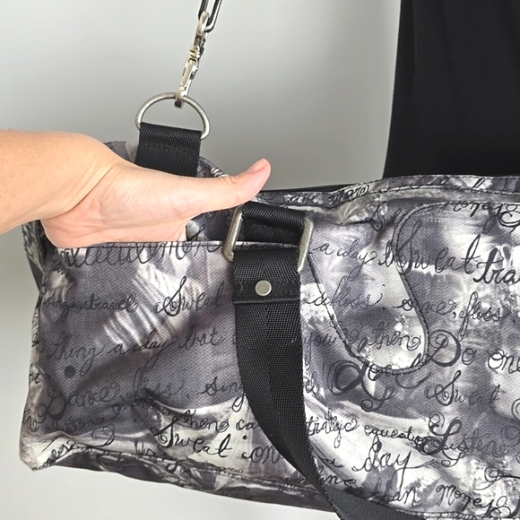 Lululemon Inky Manifesto India Yoga Commute Crossbody Gym Bag Grey Black - Picture 7 of 16